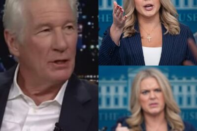 SHOCKING TV SHOWDOWN: Richard Gere MOCKS Karoline Leavitt LIVE—“You’re Just a Talking Head!” But She FIRES BACK with a Ruthless Takedown: “I’ll Own You on This Stage!”.