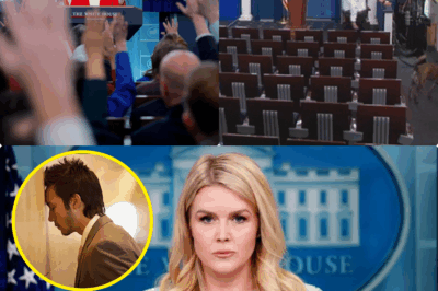 REPORTER’S CHILLING EXPOSÉ SHATTERS WHITE HOUSE: Karoline Leavitt’s SINISTER SECRETS Nearly UNVEILED Before He’s VIOLENTLY TOSSED in a LIVE TV FIASCO! As a daring journalist, cleared by Leavitt, starts LEAKING her team’s SHADY dealings, security STORMS IN, EJECTING him amid CHAOS—then an EMERGENCY HALT and MASS EVACUATION clears the briefing room! Media REELS: What TERRIFYING truths did he know? His VIRAL clip IGNITES a FIRESTORM—Is he SAFE? Dive into the PULSE-POUNDING SCANDAL rocking D.C.—You’ll be FROZEN by the HORRIFIC truth!