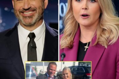 Jimmy Kimmel takes a brutal jab at Karoline Leavitt’s older husband in one sharp remark