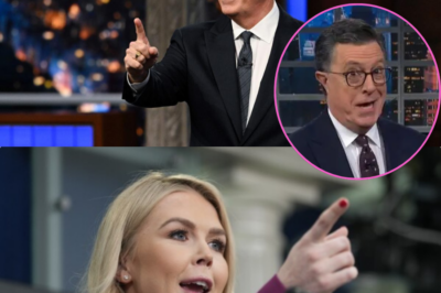 🚨 Explosive Clash on Colbert: Karoline Leavitt Fires Back in Brutal Exchange Audience Stunned as White House Press Secretary Confronts Host Head-On What Did She Reveal That Left Everyone Speechless?