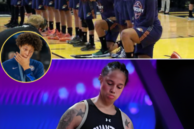 BREAKING SPORTS CONTROVERSY – Two WNBA Players Immediately DISQUALIFIED for Kneeling During Flag Ceremony! This Explosive Decision Sparks Heated Debate—Fans Are Divided: Was It a Bold Statement or a Disrespectful Act? Discover the Shocking Details Behind the Moment That’s Rocking Women’s Basketball Right Now… WATCH BELOW 👇👇👇