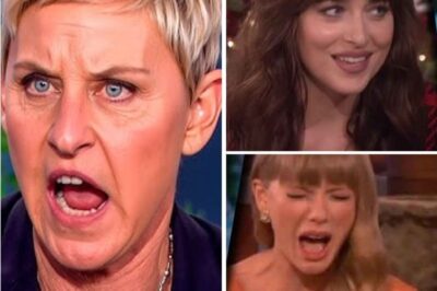 Ellen DeGeneres thought she could humiliate her guests with a sarcastic remark, but the tables turned when they fired back with words that left her speechless. ‘That’s cute, but let’s talk facts,’ one guest quipped, and the studio fell into an uncomfortable silence. What was meant to be a light-hearted moment quickly turned into a viral disaster, with Ellen’s usual charm completely evaporating. Social media lit up with shock, as viewers questioned whether Ellen’s brand of humor has finally gone too far. This wasn’t just a simple interview mistake—it was a public meltdown that has the internet buzzing with opinions.”