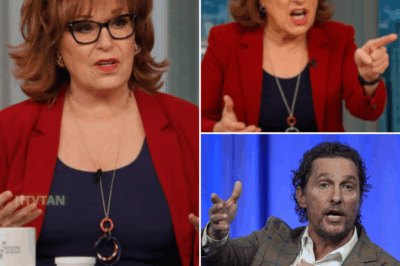 EXCLUSIVE, THIS JUST HAPPENED: Joy Behar TURNS OFF Mic and MUTTERS Curse Word After Matthew McConaughey’s Question – The Tense Moment You Won’t Believe! In a shocking live moment on The View, Joy Behar turned off her mic and muttered a curse word under her breath after Matthew McConaughey asked her a question that clearly hit a nerve. The tension in the room was palpable as Behar, visibly irritated, struggled to keep her composure. What was the question that set her off, and how did this explosive moment unfold on air? The dramatic details behind this confrontation will leave you speechless