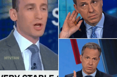 EXCLUSIVE, THIS JUST HAPPENED: Stephen Miller DESTROYS Jake Tapper Over This – The Shocking On-Air Takedown You Won’t Believe! In a fiery exchange on live TV, Stephen Miller completely obliterated Jake Tapper, shutting down his arguments with brutal precision. The tension in the room was palpable as Miller’s sharp rebuttals left Tapper struggling to respond, while the studio was left in stunned silence. What did Miller say that left Tapper speechless, and how did the explosive confrontation unfold? The dramatic fallout from this heated moment is making waves across the media world