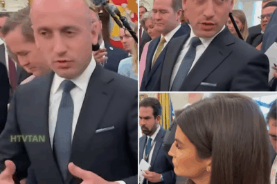 EXCLUSIVE, THIS JUST HAPPENED: Stephen Miller FLIPS OUT and HUMILIATES Kaitlan Collins in the Oval Office – The Jaw-Dropping Moment You Won’t Believe! In an explosive encounter in the Oval Office, Stephen Miller completely humiliated Kaitlan Collins, calling her out with a fierce and personal attack that left her visibly shaken. What started as a standard exchange turned into a brutal confrontation when Miller, unable to hold back his fury, leaned in and verbally tore into Collins, leaving her speechless and the room in stunned silence. What did he say that had everyone on edge, and why did this moment spark such an emotional reaction? The explosive details behind this showdown will leave you gasping