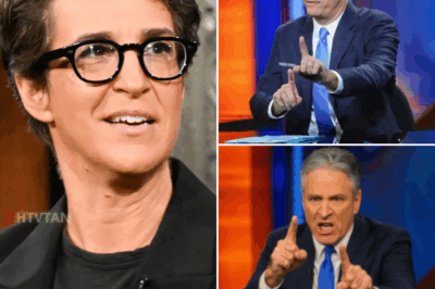 EXCLUSIVE, THIS JUST HAPPENED: Rachel Maddow FORCED OFF Stage by Audience After Jon Stewart DESTROYS Her LIVE – The SHOCKING Showdown That Left Everyone Speechless! In an unforgettable on-air confrontation, Jon Stewart completely dismantled Rachel Maddow during a heated debate, leaving her flustered and speechless. As Stewart exposed her contradictions with brutal precision, the audience grew increasingly restless, their frustration boiling over. In a shocking turn, the crowd began chanting for Maddow to leave the stage, demanding her exit after being thoroughly outclassed. The dramatic scene has gone viral, with viewers across the country questioning the fallout for Maddow’s career. What sparked such an intense reaction from the audience, and what does this mean for her future? The tension is only escalating