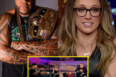 FOX NEWS EXPLOSIVE SCANDAL: TYRUS’ PANICKED PLEA FOR KAT TIMPF REVEALS A DARK, DANGEROUS SECRET—”WITHOUT HER, I’M FINISHED!”  Viewers watched stunned as Tyrus unleashed an urgent, desperate call begging Kat Timpf to return to Gutfeld!, but now shocking new allegations suggest his emotional breakdown was no innocent gesture—it might be hiding something sinister! Did Tyrus just slip and reveal a chilling truth? Rumors of furious backstage confrontations, blackmail threats, and frantic cover-ups erupt, leaving fans divided and debating fiercely. Is Kat being manipulated as a pawn to silence a brewing scandal?