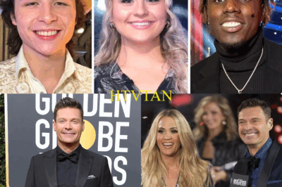 AMERICAN IDOL SHOCKER! Carrie Underwood & Ryan Seacrest’s EXPLOSIVE Prediction Crowns John Foster—Is a DARK CONSPIRACY RIGGING His Victory? In a jaw-dropping moment on American Idol, Carrie Underwood and Ryan Seacrest stun fans with a bold prediction, declaring John Foster the next champion just hours before the finale! The shockwave is sent through social media, sparking a massive Facebook firestorm as #IdolFinaleFrenzy trends. Fans are divided:  Is Carrie’s shocking foresight a lucky guess, or a chilling hint that the outcome has been rigged?  Could hidden forces be controlling the show’s fate, manipulating the competition?  What dark conspiracy lies behind John Foster’s predicted win?