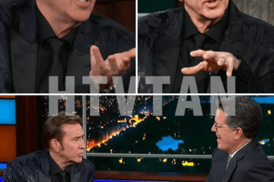 SHOCKING: Nicolas Cage Confronts Stephen Colbert on Live TV—Audience Stunned, Security Called!