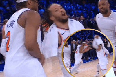 **😡😂Jalen Brunson SNAPS After Teammates Slap Him in Postgame Celebration—But What He Did Next Had Everyone Laughing!**👇👇👇