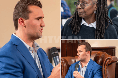 “SHOCKING TV SHOWDOWN: WHOOPI GOLDBERG HUMILIATED LIVE ON AIR AS CHARLIE KIRK DELIVERS EPIC TAKEDOWN!”  In an unforgettable moment on The View, Whoopi Goldberg was left speechless and humiliated as Charlie Kirk delivered a brutal takedown during a heated exchange. What began as a simple debate quickly escalated into a fiery confrontation, with Kirk’s sharp words cutting through the tension and leaving Goldberg reeling. The fallout from this explosive clash? An unexpected apology that shattered the carefully crafted image of daytime TV. What triggered this shocking moment, and how did it completely shift the power dynamics on the show? Full, jaw-dropping details below 👇