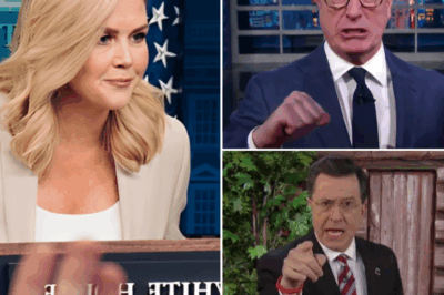 SHOCKING LATE-NIGHT SHOWDOWN: Karoline Leavitt HIJACKS Stephen Colbert’s Stage in Explosive Clash That LEFT the Audience GASPING and FORCED CBS to Cut the Segment SHORT! What Began as a Light Comedy Interview Erupted Into a Full-Blown Cultural Confrontation That EXPOSED the Raw Divide in American Media—Colbert Was Left STUNNED and Speechless as Leavitt’s Mic-Drop Moment Made TV History! Was This the Night Late-Night LOST Control? Full story in the comment 👇👇
