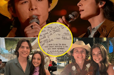 JOHN FOSTER’S SECRET NOTE STUNS WAITRESS LILY: AMERICAN IDOL STAR’S HIDDEN MESSAGE ON A $100 TIP SHAKES HER WORLD—IS A DARK PAST DRIVING HIS QUIET KINDNESS?  Get ready for a heart-stopping story that’s melting hearts and sparking fierce debates across America! On a seemingly ordinary afternoon, 24-year-old waitress Lily, just trying to make ends meet at a small diner, served a low-key man in a ballcap at table seven—unaware that he was American Idol Season 23 runner-up John Foster. Polite and humble, he left behind more than just a generous $100 tip—tucked inside a folded receipt was a handwritten note that left Lily breathless and fighting back tears.  The note was simple yet profound, praising her resilience and urging her to “keep shining”—words that resonated deeply, making Lily whisper later, “I thought people like this were gone.” But as the story of John’s quiet act of kindness goes viral, a chilling question lingers: Is the 18-year-old country prodigy, fresh off his Idol loss, hiding a painful secret behind his selfless gesture?  Rumors of a personal tragedy tied to his Louisiana roots are swirling, with whispers suggesting that this note wasn’t just a random act of goodwill, but a cry from a wounded heart. Did the rigged Idol finale drive him to such acts of grace, or is there a deeper, darker truth lurking behind his actions?