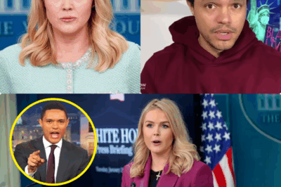 KAROLINE LEAVITT’S EXPLOSIVE ROAST OF TREVOR NOAH STUNS LIVE TV: 30-SECOND ONSLAUGHT LEAVES HIM CRUSHED AND STUDIO FROZEN! In a heart-stopping clash, Leavitt unleashed a scorching, ego-shredding takedown that silenced Noah and sent shockwaves through the crowd! Cameras captured every second as egos crumbled and social media ERUPTED! Was this a brutal roast or a HIDDEN truth bomb? Dive into the JAW-DROPPING, VIRAL MADNESS that’s got fans OBSESSED! Replay the electrifying moment that rewrote TV history now!