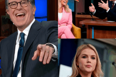 Late Show host Stephen Colbert faced a bitter outcome when he attempted to humiliate Karoline Leavitt with “direct punches.” However, with her brilliance and intelligence, Karoline Leavitt successfully countered all the attacks aimed at her. In the end, Colbert was left embarrassed and silent in the face of Leavitt’s resolute responses. The entire audience stood up to applaud her, a true warrior
