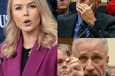 COMEDY CENTRAL APOCALYPSE! JON STEWART’S SMIRKING ATTACK ON KAROLINE LEAVITT EXPLODES IN HIS FACE—HER VICIOUS COMEBACK BURNS HIM TO ASHES! Karoline Leavitt’s razor-sharp riposte on The Daily Show obliterates Stewart, leaving him a stammering wreck as X erupts in HYSTERICAL glee! #LeavittCrushesStewart rages! Was this a TRUMP-FUELED assassination or a HIDDEN trap? Plunge into this JAW-DROPPING, HEART-POUNDING saga to unravel the chaos shaking America! Watch below!