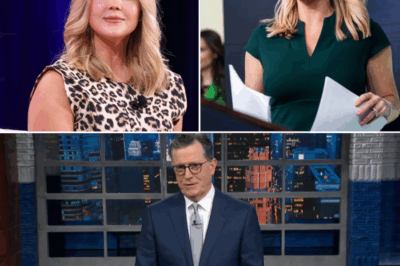 Karoline Leavitt Hijacks Stephen Colbert’s Stage in Fiery Clash—Late-Night TV SPIRALS Out of Control! What was meant to be a light-hearted comedy interview turned into an explosive cultural confrontation when Karoline Leavitt took control of Stephen Colbert’s stage in a jaw-dropping showdown. The audience was left gasping, Colbert was left speechless, and producers scrambled to cut the segment short as tensions soared. Many are now calling it the moment when late-night TV completely lost control. What did Leavitt say that set off this unforgettable scene? Full explosive details below 🎤