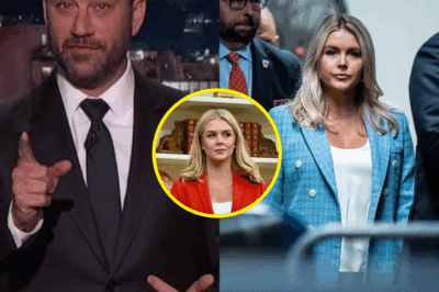 LIVE TV MASSACRE: Karoline Leavitt OBLITERATES Jimmy Kimmel’s Smug Jab with a Savage Comeback That STUNS the Studio! Kimmel’s cocky dig backfired spectacularly as Leavitt’s razor-sharp retort wiped his smirk clean off, sparking a crowd frenzy! The viral clip is blowing up online—what brutal line silenced Kimmel?