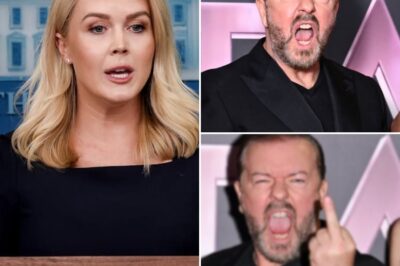 Karoline Leavitt DESTROYS Ricky Gervais on Live TV—Fans Left SPEECHLESS by Her Savage Clapback! In a jaw-dropping moment on live TV, Karoline Leavitt took down Ricky Gervais with a blistering comeback that left viewers in total shock. What started as a seemingly casual exchange quickly escalated when Gervais made a pointed remark that Leavitt didn’t hesitate to flip back on him. With sharp wit and unflinching poise, Karoline completely outshined Gervais, leaving him visibly stunned and the audience roaring with applause. What did she say that completely flipped the script? This explosive exchange is already going viral, and fans can’t stop talking about how Leavitt made Gervais eat his words…Below 👇