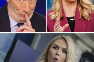 EXCLUSIVE: Jon Stewart TAKES A SHOT at Karoline Leavitt LIVE—But Her Vicious Retort EXPLODES on the Internet, Leaving Stewart and the Audience Stunned! What Was Said That Turned This Radio Confrontation Into a Viral Sensation, and What Does This Mean for Both of Them? The Full Story of This Shocking Exchange!