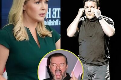 THIS JUST HAPPENED: Karoline Leavitt OBLITERATES Ricky Gervais on Live TV in JAW-DROPPING Showdown—Her SAVAGE Clapback Left the Audience STUNNED, the Host Scrambling, and Fans Erupting Across Social Media!