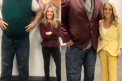 When Petite Meets Powerhouse: Dana Perino & Tyrus’s Viral Height Gap Photo Has Fans Laughing and Loving Their On-Screen Chemistry! A new behind-the-scenes snapshot from The Greg Gutfeld Show is going viral — and it’s all thanks to the hilarious contrast between 5’0″ Dana Perino and 6’7″ Tyrus. Viewers can’t get enough of the towering dynamic between the sharp, savvy political commentator and the former wrestling giant turned media personality. While their physical difference is impossible to miss, it’s their witty banter, natural rapport, and shared sense of humor that really steals the show. From serious debates to lighthearted laughs, this duo proves that opposites not only attract — they entertain millions. Their unmatched energy and genuine connection have become a fan favorite highlight week after week.