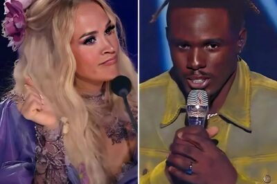 American Idol fans are fuming after Carrie Underwood made some odd remarks to Jamal Roberts when the Top 3 were announced