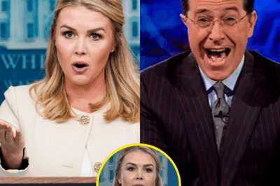 SHOCKING SHOWDOWN: KAROLINE LEAVITT STUNS STEPHEN COLBERT—AUDIENCE LEFT SPEECHLESS, TV HISTORY SHAKEN!  Get ready for the most explosive moment in late-night TV! Karoline Leavitt, White House press secretary, transformed a casual comedy interview with Stephen Colbert into a fiery political confrontation that left both Colbert and the audience in stunned silence. The segment was abruptly cut short, setting social media ablaze with heated debates.  Was this a strategic move by Leavitt to challenge Colbert’s narrative, or does it expose a deeper, growing divide in America’s media landscape?