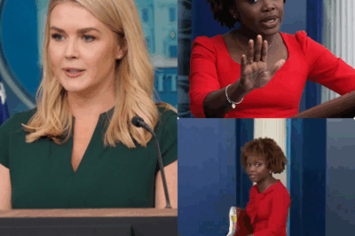 BREAKING: Karoline Leavitt TAKES DOWN Karine Jean-Pierre LIVE on Air—Leavitt’s Ruthless Response Leaves Jean-Pierre Stunned, Crowd Applauds! 💥🎤  In a jaw-dropping TV showdown, Karoline Leavitt completely dismantled Karine Jean-Pierre with a razor-sharp rebuttal, leaving her visibly shaken and the audience erupting in applause! What triggered this explosive clash, and how did Leavitt turn the tables in an instant? The heat is on—don’t miss the full drama!
