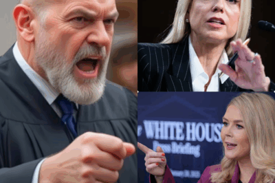 COURTROOM APOCALYPSE: Leavitt’s Vicious “Old Joe” Insult Ignites Chaos—Pam Bondi’s SHOCKING Handcuff Move STUNS America! In a heart-stopping 7-minute meltdown, Leavitt’s brazen Biden jab triggered a $100,000 fine—then Florida’s fierce Pam Bondi unleashed a lightning-fast arrest, snapping cuffs on Leavitt as the courtroom gasped! What sparked this explosive showdown? Why did Bondi act so ruthlessly? And what defiant words did Leavitt scream while being hauled away? The nation’s reeling—dive into the electrifying scandal! WATCH THE FULL CHAOS BELOW!