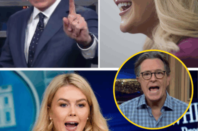 LATE NIGHT SHOCKER: Stephen Colbert’s Humiliation Backfires as Karoline Leavitt Outsmarts His On-Air Jabs — Audience Left Stunned by Her Calm and Brilliant Comeback