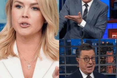 EXCLUSIVE, THIS JUST HAPPENED: Karoline Leavitt FLIPS THE SCRIPT on Stephen Colbert’s Stage—The ‘Hot’ Footage They Tried to Hide, Sending the Studio into CHAOS! What Did Leavitt Say That Forced Colbert to Lose Control LIVE and Left the Audience Gasping in Shock?