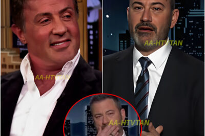 Sylvester Stallone stunned Jimmy Kimmel on live television with a fierce comeback—The audience was shocked! What started as a typical late-night interview quickly became one of the most unforgettable moments in television history. When Jimmy Kimmel joked about Sylvester Stallone’s recent political comments, the audience expected a laugh, a shrug, or a sidestep. Instead, Stallone delivered a perfectly timed response that immediately changed the energy in the room. This video delves into that shocking moment—how Stallone, with effortless calm, turned a casual joke into a statement that had fans cheering, critics stunned, and the internet going wild.