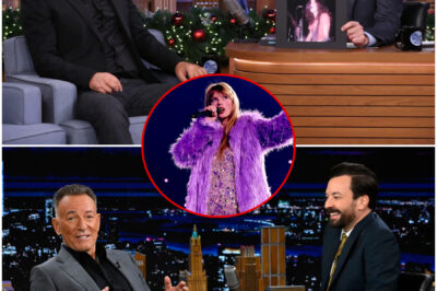 Bruce Springsteen Drops a HILARIOUS BOMB on The Tonight Show—Admits He’s Been Singing “Thunder Road” Wrong for 50 Years! In a riotously funny moment, Springsteen finally settles the long-running lyric debate, leaving Jimmy Fallon and the audience in stitches. But the real shocker came when Bruce grabbed his guitar and launched into a scorching live performance that had Fallon on his feet, shouting, “This is why he’s a legend!” The studio erupted in applause, and fans on social media couldn’t stop talking about the concert-like experience. And when asked about joining Taylor Swift’s tour, Bruce quipped, “I’ll be there — my daughter’s making sure of that!”
