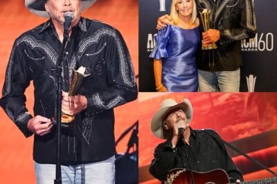 EMOTIONAL GOODBYE: Alan Jackson’s “REMEMBER WHEN” PERFORMANCE AT ACM AWARDS HITS HOME—How Did His Health and Final Tour Influence the Moment? Alan Jackson took the stage at the ACM Awards on May 8 for a moving performance of “Remember When.” With health issues and his final tour looming, the moment was a farewell that struck at the heart of everyone in the arena. His voice cracked, and the quiet, simple setup added depth to the emotional performance. Why was this more than just a song? Want to know why Alan Jackson’s emotional performance left the crowd in tears? Click below to read the full story of this unforgettable moment!👇👇