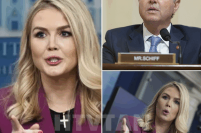 “I CAN’T BELIEVE YOU’RE ASKING THAT!” — KAROLINE LEAVITT TAKES DOWN ADAM SCHIFF IN EXPLOSIVE LIVE SHOWDOWN THAT LEFT THE STUDIO IN SHOCK! Tensions hit a boiling point on live TV as Karoline Leavitt unleashed a fiery response to Congressman Adam Schiff during a heated segment that went completely off-script. When Schiff pressed her with a loaded question, Leavitt didn’t hold back, snapping, “I can’t believe you’re asking that—it’s disgraceful!” The room froze, the host scrambled to regain control, but it was too late—what began as a debate had turned into a full-on takedown. The internet went into a frenzy, and insiders say this could be the most intense confrontation of the year. What happened next left even the control room in stunned silence—full story below 👇