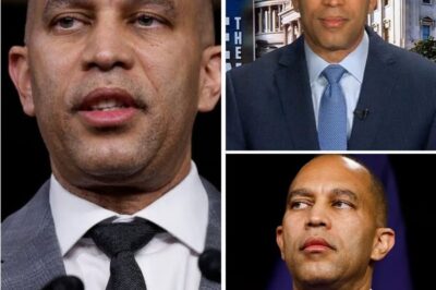 BREAKING: Hakeem Jeffries LEFT SPEECHLESS ON CNN—One Question That DESTROYED His Entire Argument It’s a moment that’s already sending shockwaves through Washington—Hakeem Jeffries, the Democratic powerhouse, was completely annihilated on live television during an intense CNN interview. Host Dana Bash asked one simple yet devastating question that completely dismantled Jeffries’ argument, leaving him stumbling for words and stunned into silence. What was this game-changing question? Sources say it went straight to the heart of the scandal that’s been haunting Jeffries for months. Was this an accidental slip-up, or did Bash expose a much deeper secret? His allies are scrambling for damage control, but it may already be too late. The truth is unraveling, and the media is buzzing with one burning question: Is Hakeem Jeffries hiding something much darker?