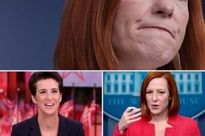 This is an embarrassing disaster,” Jen Psaki’s Show Sinks—Network Eyes Rachel Maddow to Save the Day! It’s official—Jen Psaki’s MSNBC show is a disaster that could bring down the network’s primetime lineup. With ratings crashing faster than anyone could have imagined, MSNBC insiders are now revealing that the network is preparing to replace Psaki with none other than Rachel Maddow! The tension behind the scenes is palpable, as Psaki’s show has failed to attract the audience expected, and the network is scrambling for a rescue mission. “It’s a sinking ship,” said one source. With Maddow’s return to primetime looking more likely, Psaki might be out in a matter of weeks. Could this be the final blow to Psaki’s career, or will she fight to stay relevant?