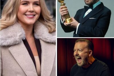 THIS JUST HAPPENED: KAROLINE LEAVITT OBLITERATES RICKY GERVAIS ON LIVE TV—HER SAVAGE CLAPBACK LEAVES THE AUDIENCE STUNNED AND THE HOST SCRAMBLING!