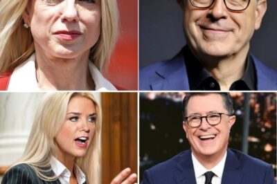 1 MINUTE AGO : Pam Bondi FLIPS The Late Show Upside Down—Stephen Colbert Left SHAKEN, Apologizes Backstage as Show Faces Possible Suspension