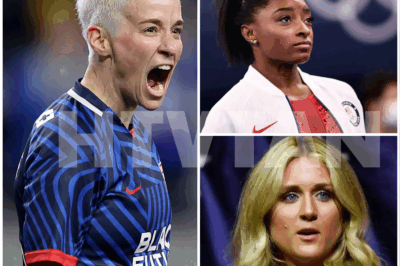 Megan Rapinoe and Simone Biles SLAM Riley Gaines’ Transgender Athlete Criticism—What Did They Say That’s Shaking Up the Debate? Intense Plot: In a fierce response to Riley Gaines, Simone Biles and Megan Rapinoe make their stance clear on transgender inclusion in women’s sports. What does this ongoing battle mean for the future of competition in the WNBA and beyond? Get the full story now! 👇👇