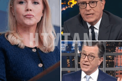 MEDIA MELTDOWN: KAROLINE LEAVITT SHOCKS STEPHEN COLBERT AND THE AUDIENCE, IGNITES BACKSTAGE FIGHTS—IS THIS THE END OF LATE-NIGHT RULES?