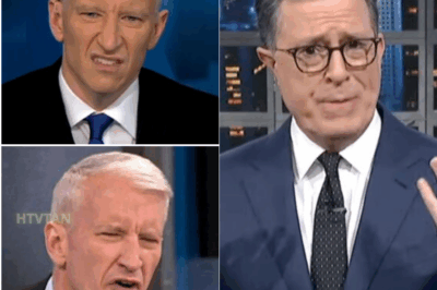 EXCLUSIVE, SHOCKING MOMENT: Anderson Cooper BLUSHES and BURSTS INTO LAUGHTER on Colbert’s Show—Reveals ‘Embarrassing’ Childhood Obsession That Has Viewers STUNNED