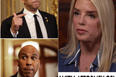 EXCLUSIVE, THIS JUST HAPPENED, Cory Booker Tries to Challenge Pam Bondi—She RESPONDS with a MASSIVE Power Move That Leaves Him Speechless! Cory Booker, after a series of criticisms directed at Pam Bondi, decides to challenge her on live television. However, Bondi not only responds, but also makes a move that leaves Booker unable to react. She reveals a shocking piece of information about Booker’s political past that no one knows about, leaving him speechless. The event quickly goes viral and creates a heated debate in the political world. Can Booker recover from this “slap in the face”, or has his career been severely damaged