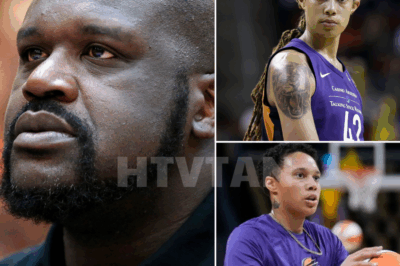 NO MERCY: SHAQUILLE O’NEAL BREAKS HIS SILENCE ON BRITTNEY GRINER WITH JUST 8 WORDS—ONE SENTENCE ENDS ALL DEBATE!  In a live on-air moment that shook the sports world, Shaquille O’Neal broke his silence on Brittney Griner with just eight powerful words: “Not worthy of representing America.” What followed was pure chaos—O’Neal’s unscripted remark left the entire studio frozen, ESPN went eerily silent, and social media exploded in a frenzy. His blunt statement instantly ended all debate, sparking fierce reactions from fans, critics, and analysts alike. What made Shaq’s words so impactful, and how did they send shockwaves through the sports community? Full, explosive details below 👇