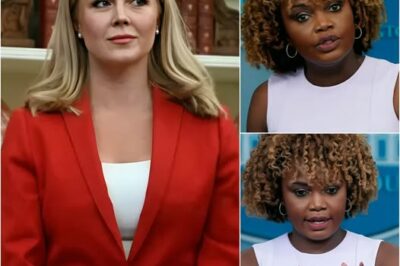 EXCLUSIVE, UNBELIEVABLE TENSION: Karoline Leavitt and Karine Jean-Pierre’s Face-Off Escalates into a Personal Battle—The Room ERUPTS as Leavitt Lands the FINAL BLOW! –