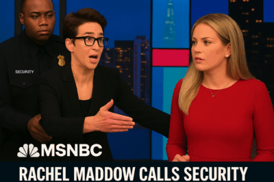 In a stunning and explosive on-air clash, Karoline Leavitt blindsided Rachel Maddow with a shocking revelation about one of her colleagues. The tension between the two stars reached a boiling point when Leavitt’s bombshell forced Maddow to snap, calling security to remove Leavitt from the set in a furious rage. The entire studio was left in stunned silence as Maddow’s anger took over, but what exactly did Leavitt reveal that ignited this fiery outburst?