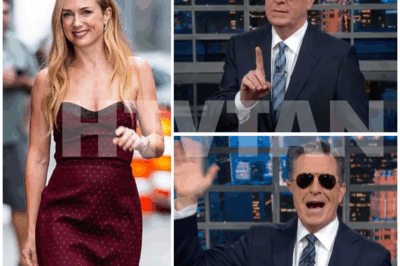 STEPHEN COLBERT FACES BACKLASH AFTER ASKING ‘GROSS’ QUESTION ABOUT KERRY CONDON AND BRAD PITT