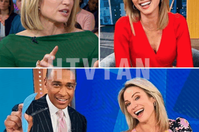 “T.J. HOLMES AND AMY ROBACH’S PDA EXPOSED AS A DESPERATE COVER-UP—ARE THEY FAKING THEIR LOVE TO HIDE GROWING TENSIONS?”