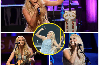 Carrie Underwood BREAKS DOWN Mid-Song on Grand Ole Opry Stage—Emotional Moment During “Inside Your Heaven” Leaves Audience in Tears  Nearly two decades after becoming a household name on American Idol, Carrie Underwood returned to the Grand Ole Opry stage for its 100th anniversary, delivering an unforgettable performance. As she sang “Inside Your Heaven,” her voice faltered, emotions clearly overwhelming her as memories of her early career flooded back. Mid-song, she paused, whispering, “This is where it all began… and where I found myself again.” But the emotional moment didn’t stop there—Underwood stunned the crowd by announcing a new album inspired by the very beginnings that shaped her into the star she is today. You won’t want to miss this heartfelt, unforgettable night.